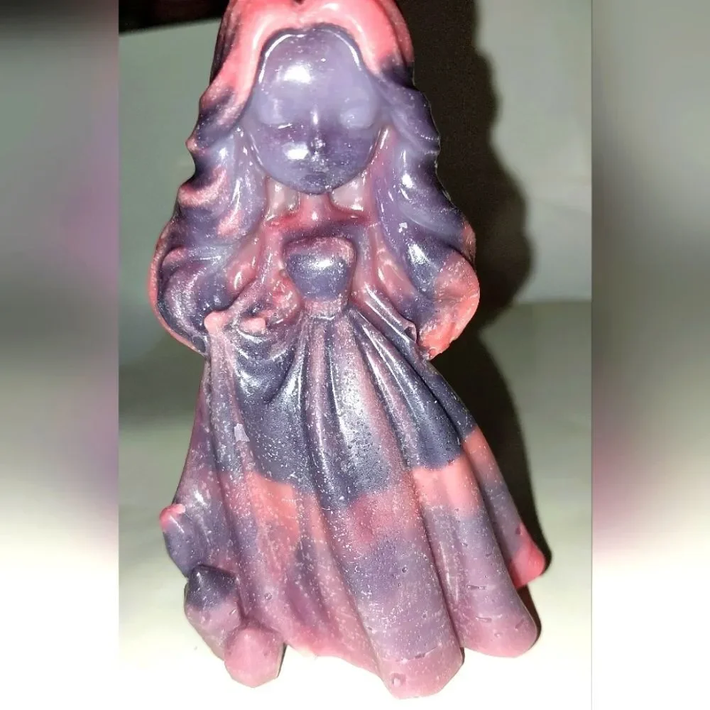 Hand crafted limited edition whimsical princess candle